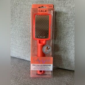 Cala Silky Glide Pro Callus Remover Stainless Steel Orange Red